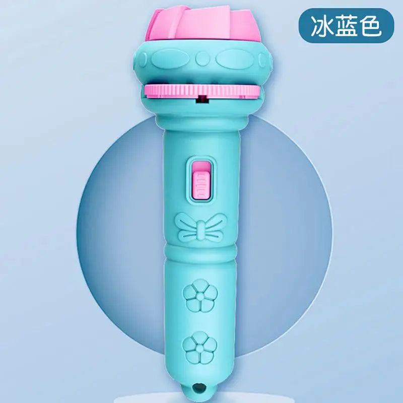 10 Cards Cartoon Projection Flashlight 80 Patterns Creative Children Flashlight Toy Projector Baby Toys Bedtime Story Book Toy