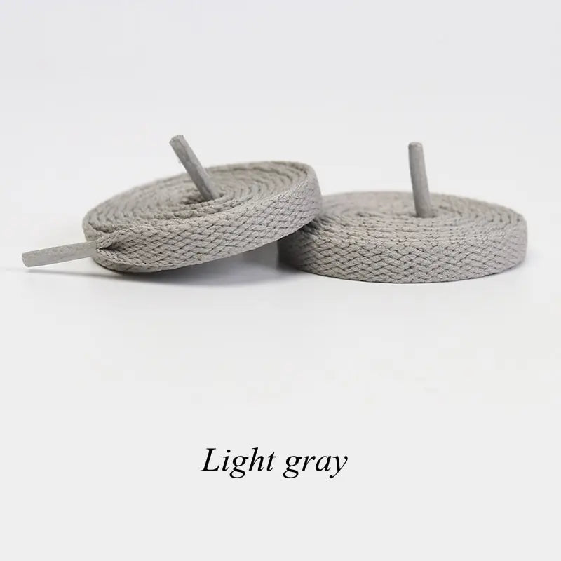 1Pair Flat Shoelaces Classic Quality Rope Laces Solid Casual Sneakers Shoelace Shoe Accessories 100/120/140/160/180CM