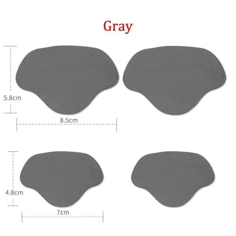 4Pcs Sneaker Heel Repair Pad Adjustable Size Wear-resistant Footbed Invisible Heel Repair Pad Repair Shoe Hole Pad Back Sticker