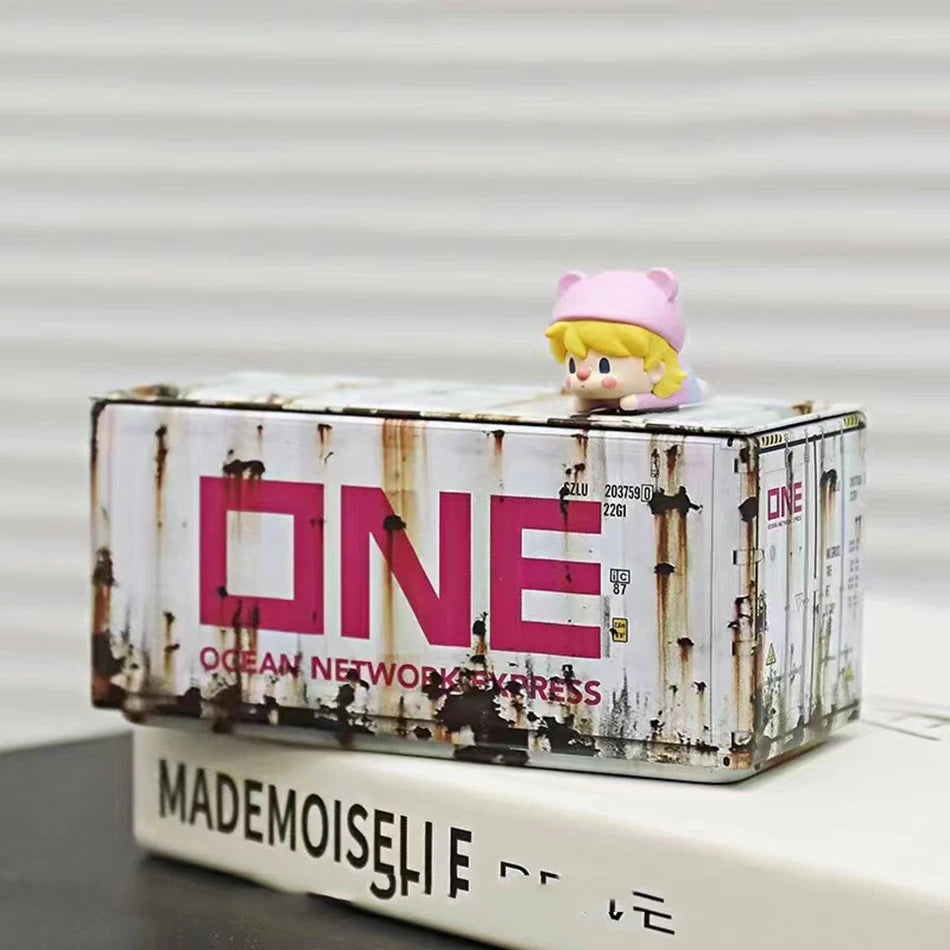 Mini Iron Storage Box Miniature Storage Iron Box Creative Decoration Collect Small Item Desktop Mini Container Model Kids Gifts