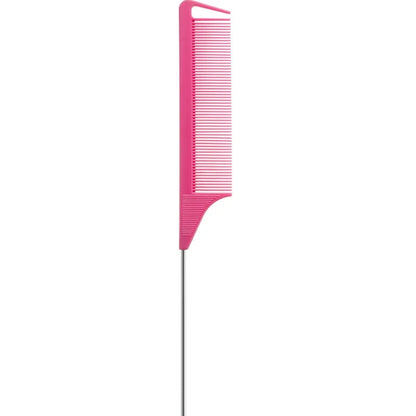 1pc Professional Pointed Tail Hair Comb Salon Cut Comb Styling Stainless Steel Spiked Salon Hair Care Hairdresser Styling Tool