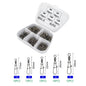 DNDYUJU 50pcs Stainless Steel Fishing Connector Pin Bearing Rolling Swivel Snap in Box Fishing Tackle Accessories For Lure Hook