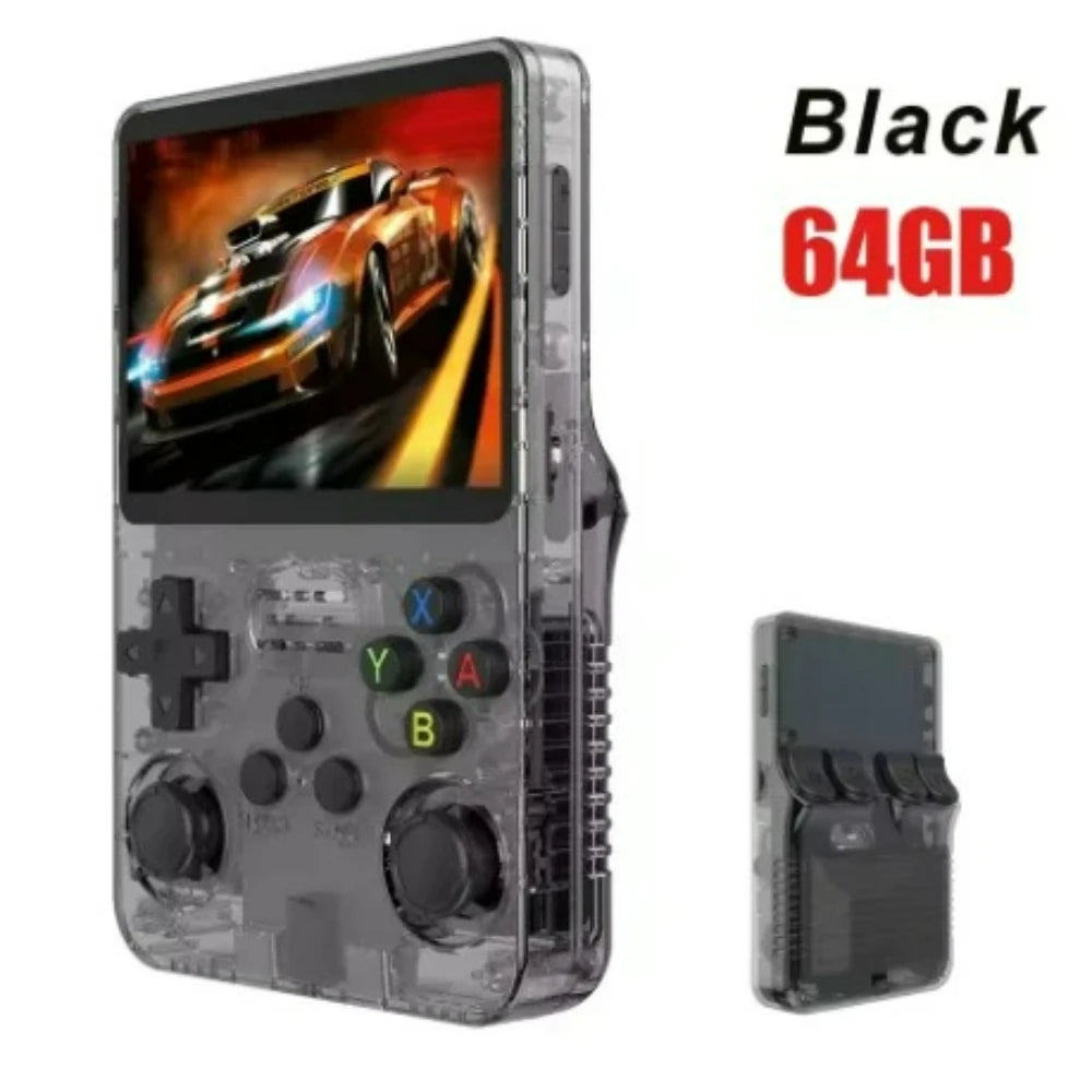 R36S Handheld Game Console 3.5Inch IPS Screen 64G Classic Retro Games Consoles  Portable Pocket Video Game Player