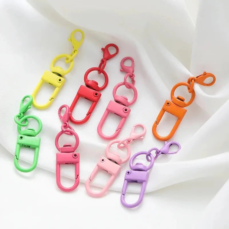 10pcs/Lot Colorful Metal Lobster Clasp Hooks – Keychain & Jewelry Making Supplies, DIY Necklace/Bracelet Accessories