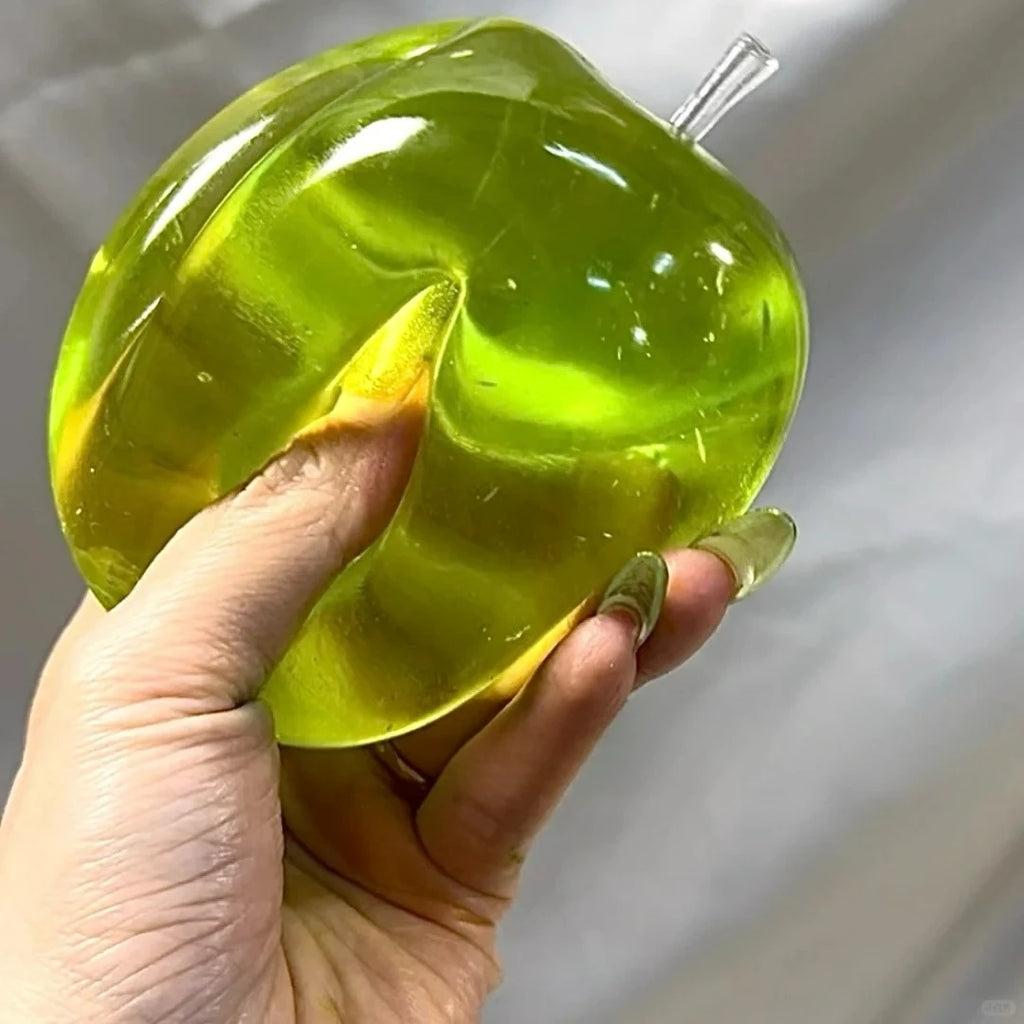 Green Apple Pinch Le Green Tea Wave Soda Pinch Shapeable Slow Rebound Maltose Ball Suction Hand Decompression Toy