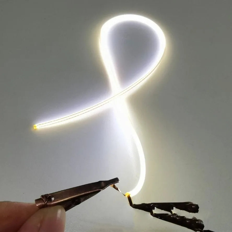 LED Same End Filament Flexible Ultra Slim 3V Spiral Bulb Filament Retro Edison Bulb Lamp Parts Diode Lighting Strip Decoration