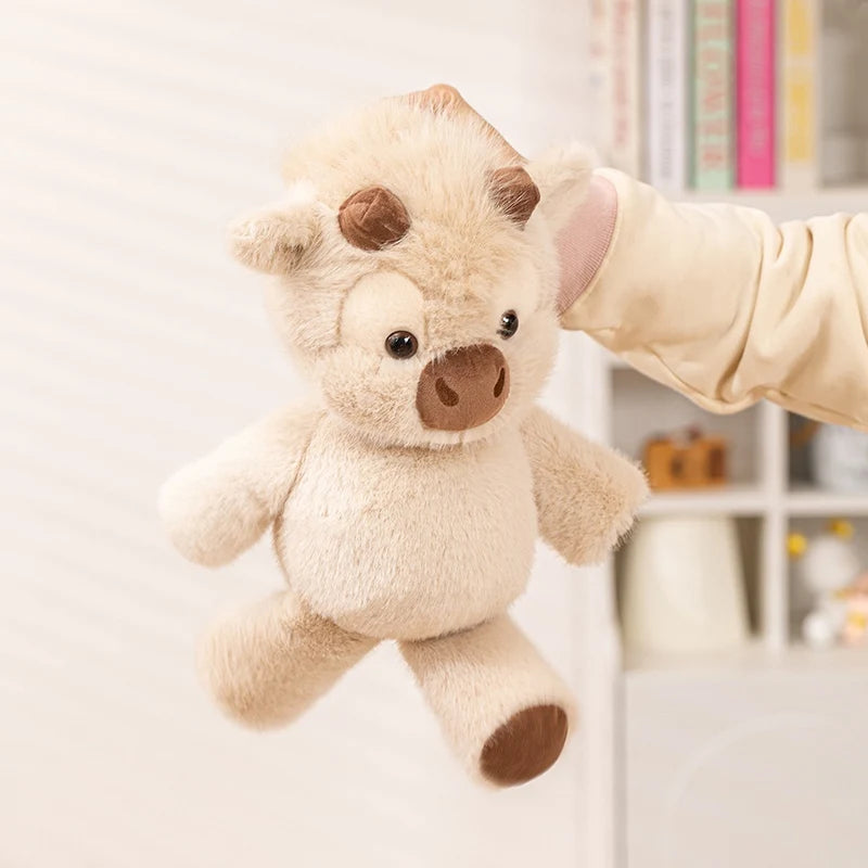 Creative Run Fast Series Plush Toys Cartoon Stuffed Animal Soft Cute West Highland calf Babys Appease Doll Pendat for Kid Gifts
