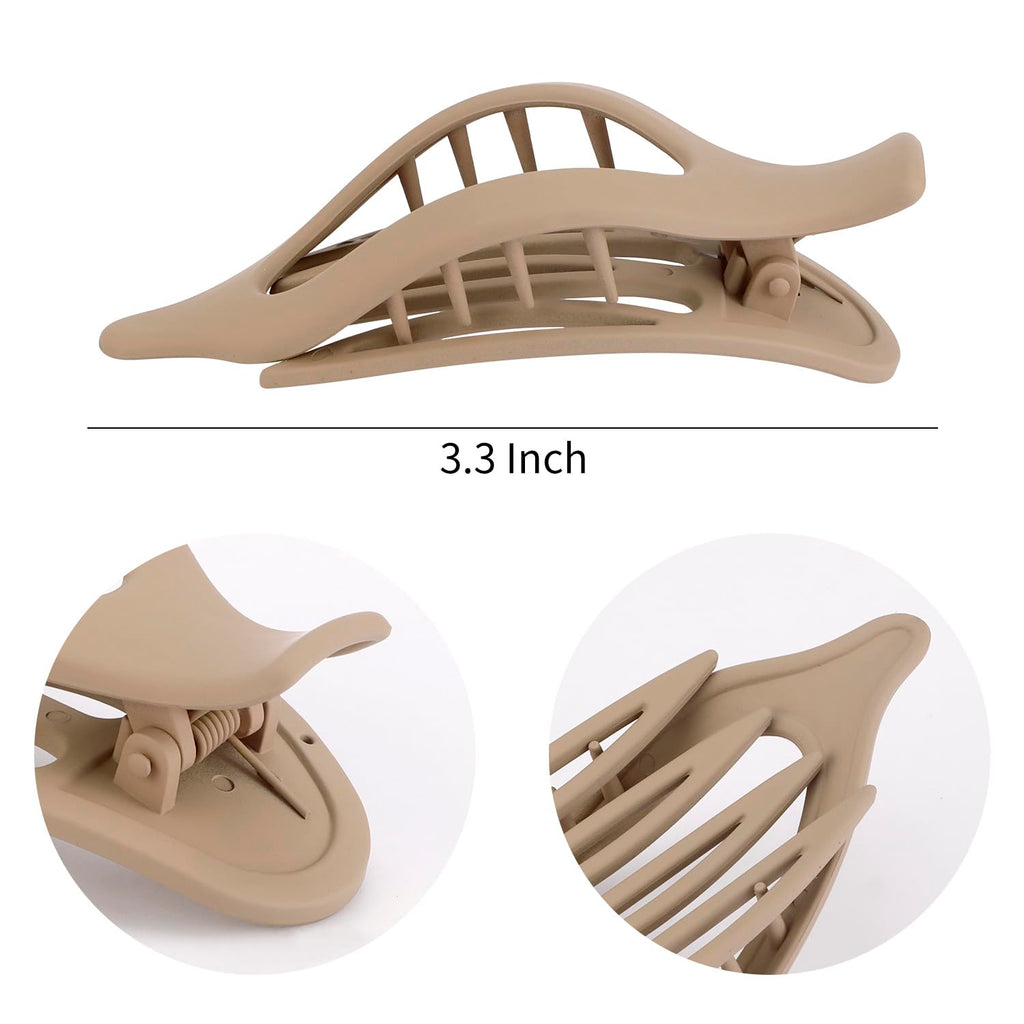 4Pcs Hair Clips Large Hair Claw Clips Matte Neutral Hair Clip Hair Accessories
