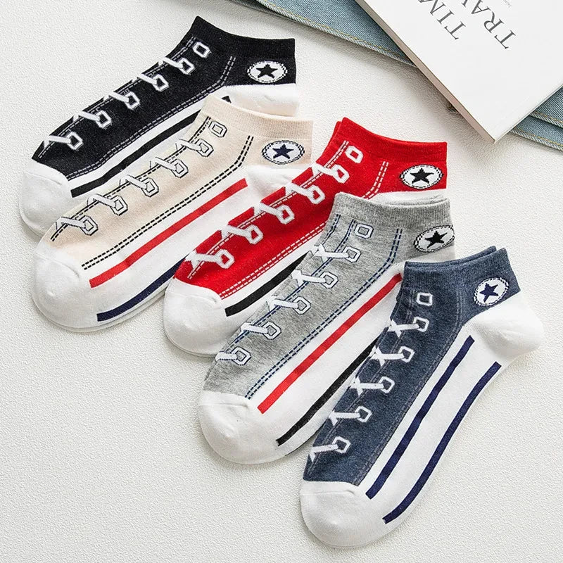 1pairs Men's Fashion Cotton Breathable Comfortable Ankle Socks, Men's Summer Socks