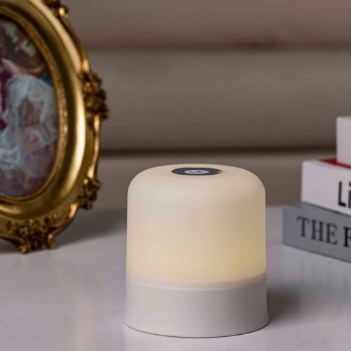 16 Colors LED Touch Bedside Night Light, Rechargeable Dimmable Atmosphere Lamp with Remote, Portable Decor Light for Bedroom