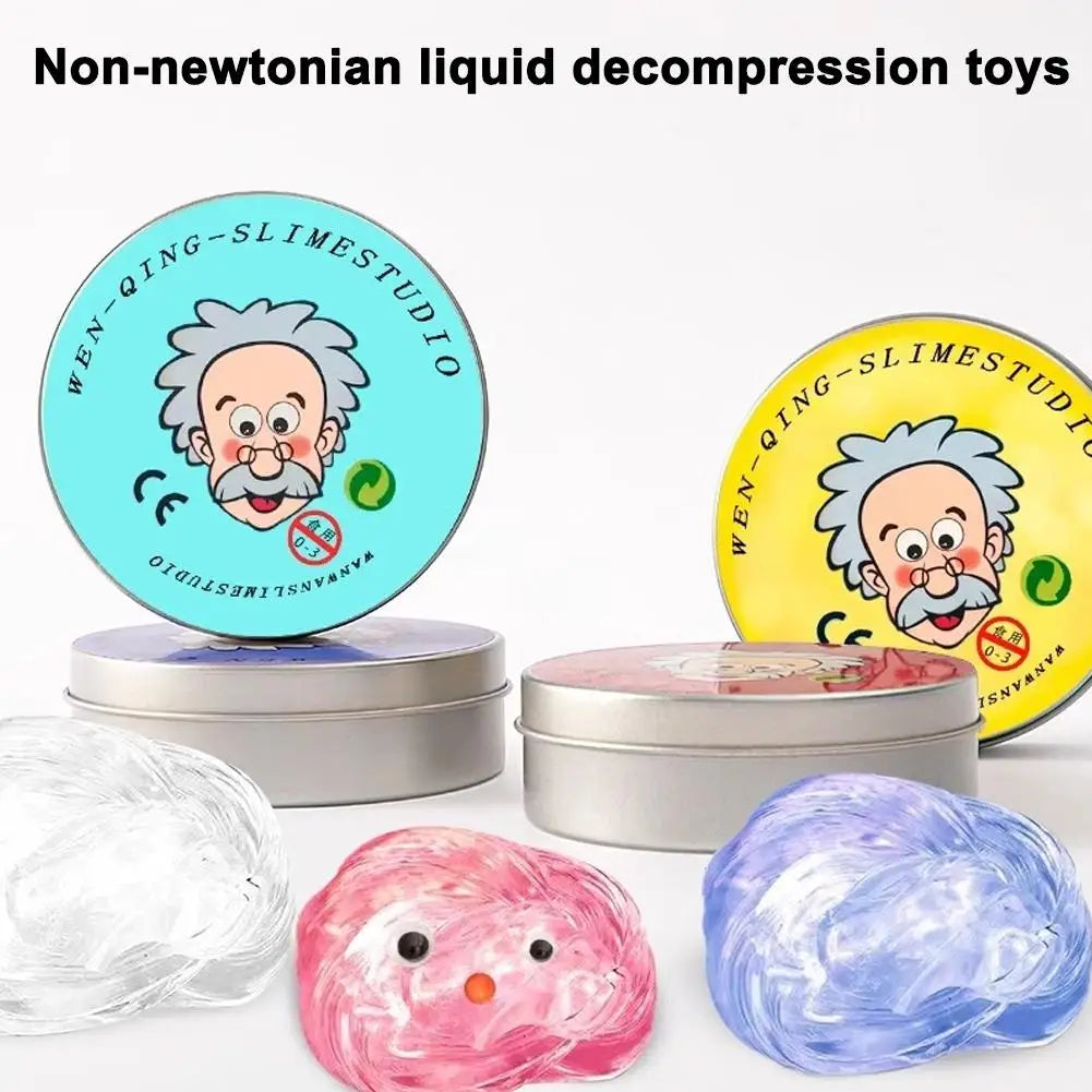 Color non-newtonian fluid decompression toy elastic modeling clay wiredrawing and kneading creative hand-made decompression gift