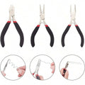 4 Pack Jewelry Pliers Jewelry Making Pliers Tools Kit with Needle Nose Pliers/Chain Nose Pliers, Round Nose Pliers