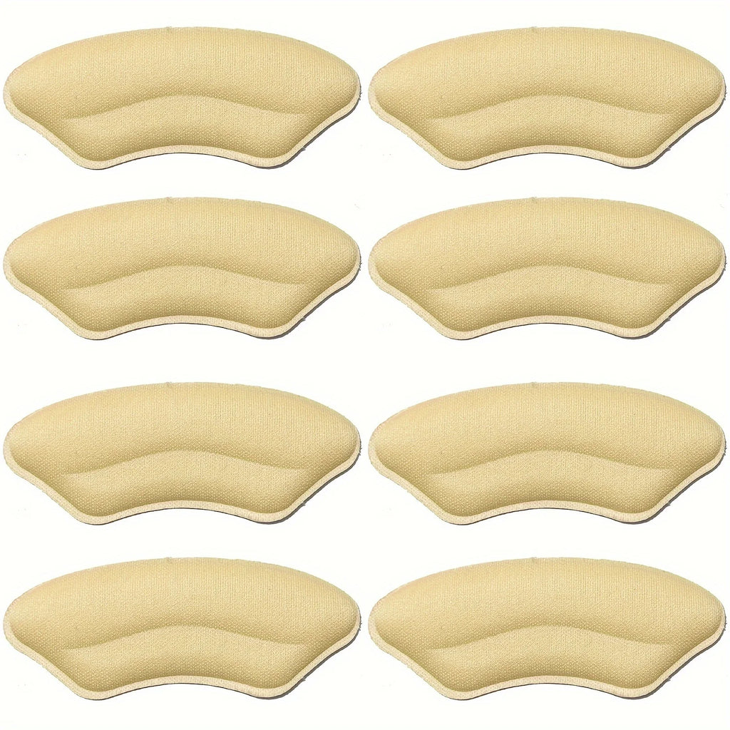 8-Pack Heel Pads for Too Big Shoes Self-Adhesive Heel Protectors Heel Inserts Improve Shoe Fit And Comfort Prevent Heel Slippage