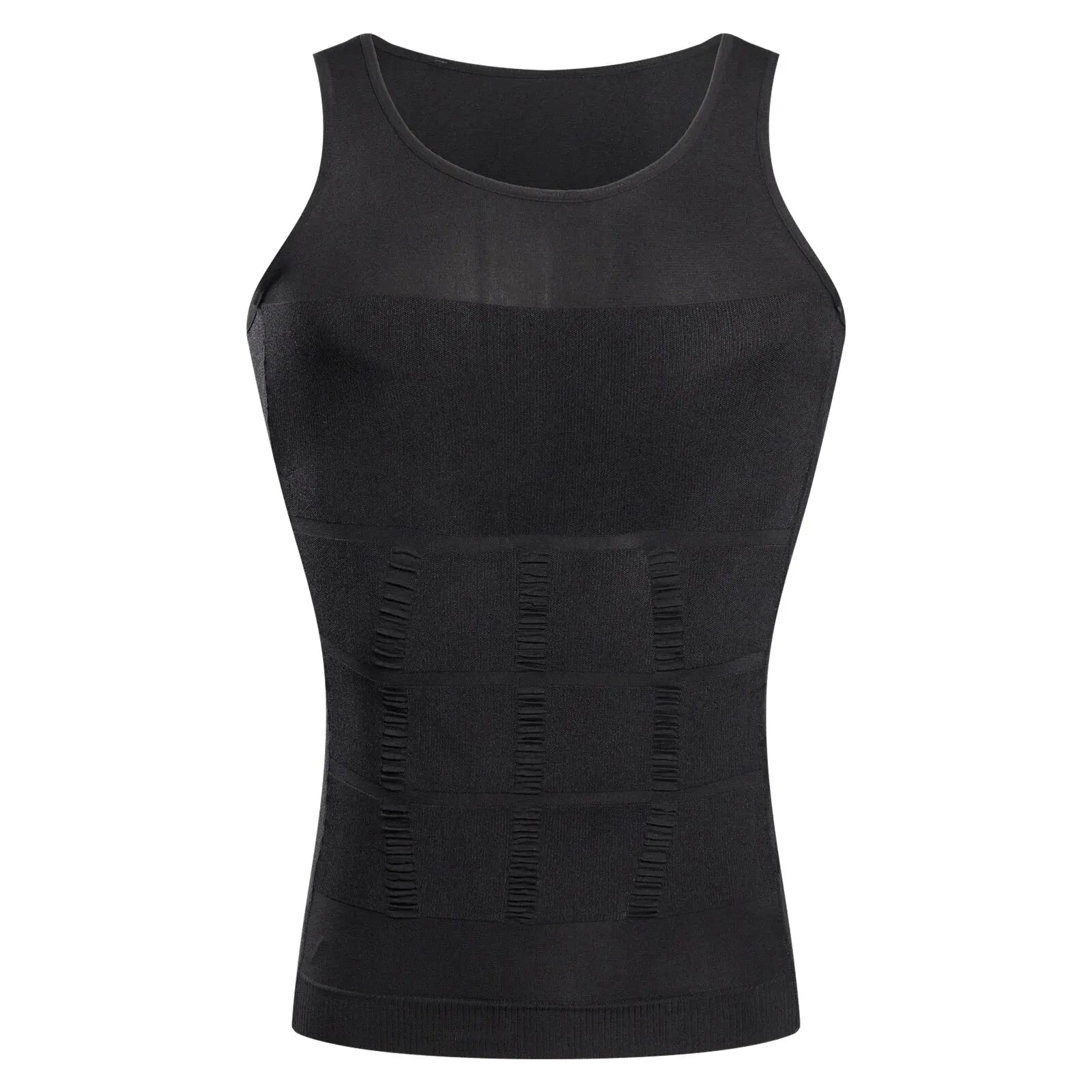 YBFDO Men Body Shaper Slimming Compression Vest Undershirt Seamless Waist Trainer Tank Top Belly Control Weight Loss Shapewear