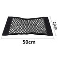 Car Trunk Mesh Organizer Car Tail Storage Net Seat Back Pocket Universal Trunk Bag Auto Magic Tape Network Interior Accessories