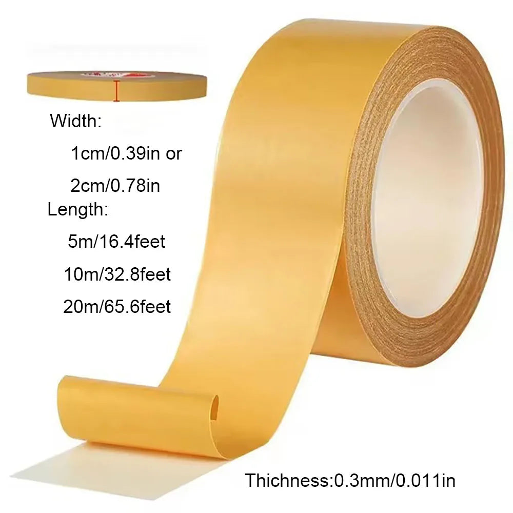 Super Thin Strong Fixation Double-Sided Adhesive Tape, Heavy Duty Translucent Mesh, Waterproof, Traceless, Powerful Grid 2030