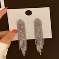 Butterfly Earrings For Women Sparkly Rhinestone Long Tassel Earrings Heart Drop Earrings Wedding Party Jewelry Valentine Gifts