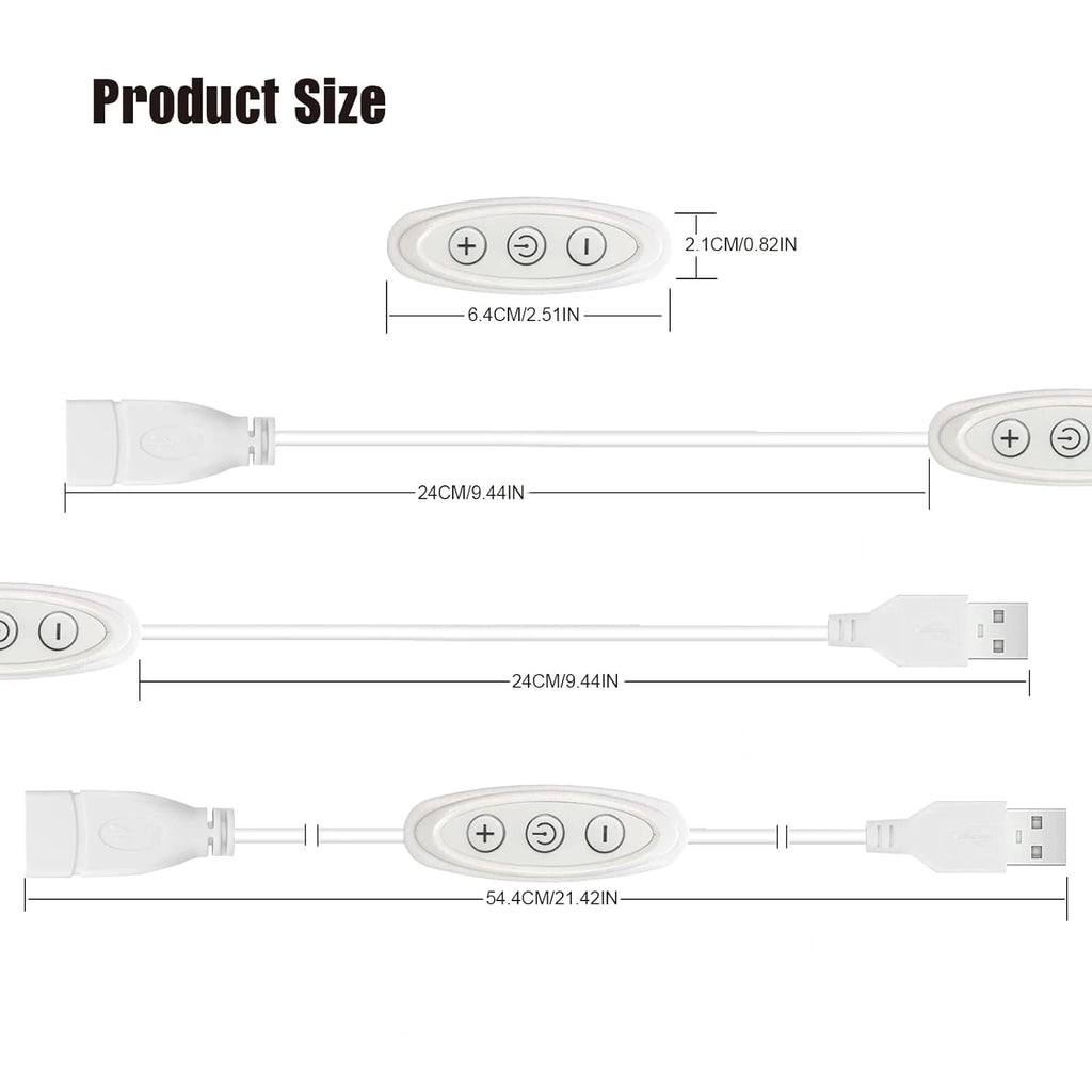 3KEY USB Dimmer Switches 5V 2A 8-level dimming