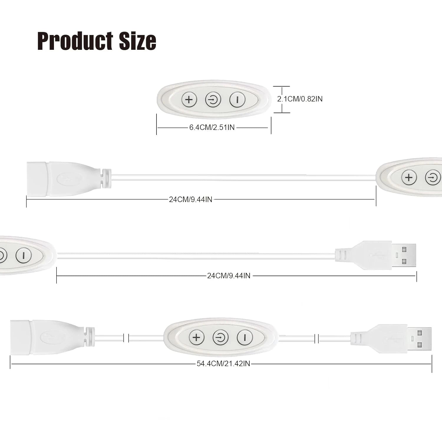 3KEY USB Dimmer Switches 5V 2A 8-level dimming
