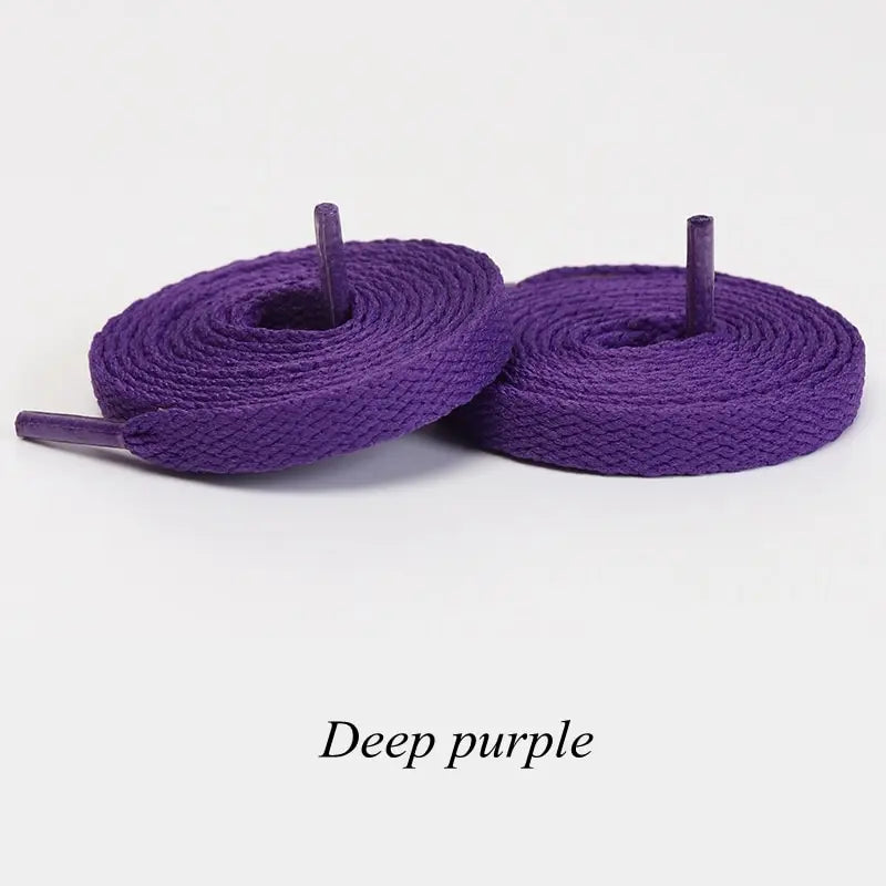 1Pair Flat Shoelaces Classic Quality Rope Laces Solid Casual Sneakers Shoelace Shoe Accessories 100/120/140/160/180CM