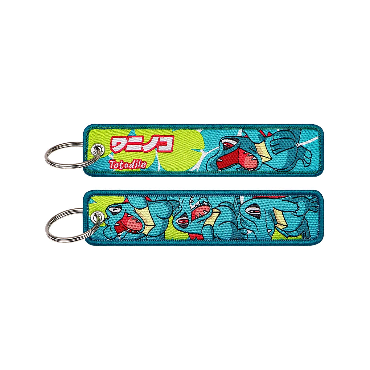 Cute Anime Elf Embroidery Key Fobs Cool Game Key Tags Keychains for Motorcycles Cars Fashion Key Rings Accessories Gifts 1pcs