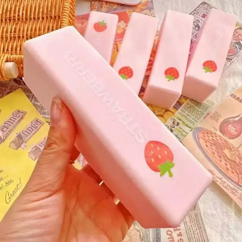 1Pc simulated butter stick slow rebound pinch music solution decompression model props wet and soft feel butter stick gift