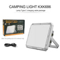 LED Camping Tent Light 30H Long Endurance Strong Magnetic Mountable Bracket 3 Color Modes Red Warning USB C Fast Charge