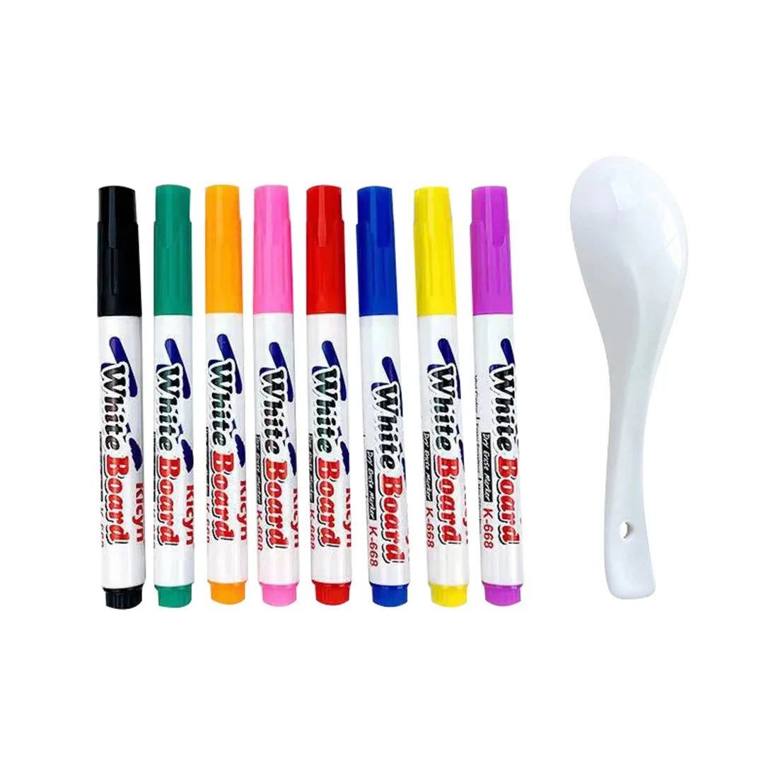 Water Floating Pen Magical Ink Pens With Spoon Floating Color Water Painting Floating Chalk Art Graffiti Drawing Set For Kids