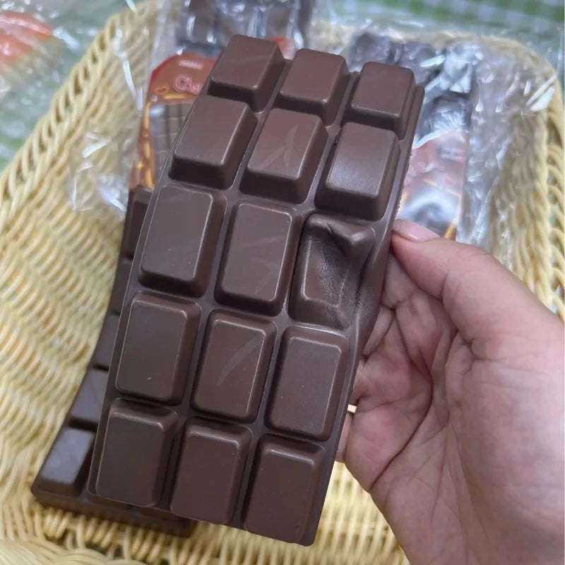 Simulated Chocolate Squeeze Toy PU Soft and Slow Rebound Office Stress Relief Toy Hand Relaxation Gift Desktop Ornament