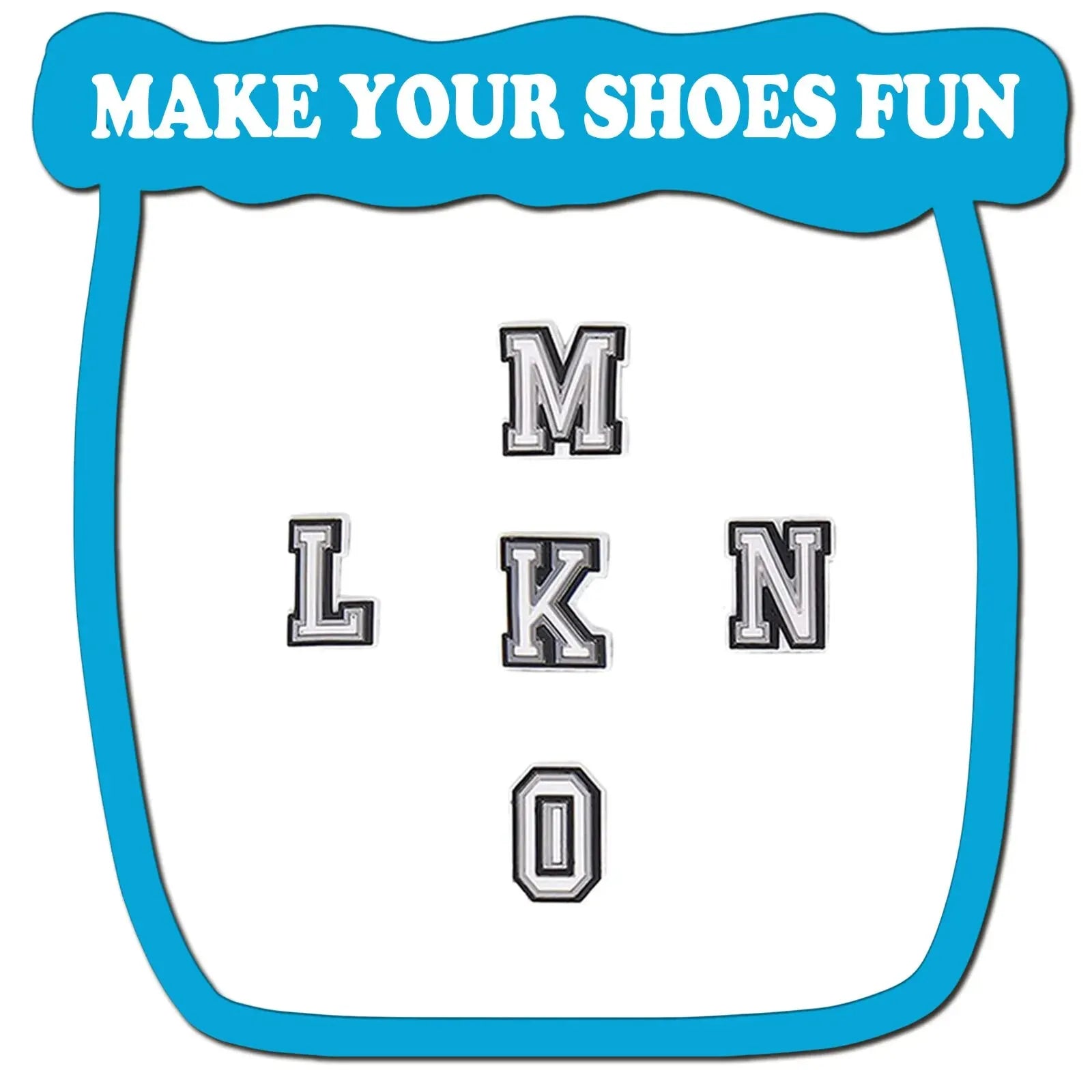 26Pcs Alphabet Letter Series Shoe Charms For Croc Shoe DIY Decoration Premium Quality Popular Charms Accessories Bubble Slides
