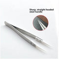 Ceramic Tipped Stainless Steel Tweezers Tips Heat Pointed Resistant Tweezer Electronic Soldering Tweezers Fine Pointed Tip