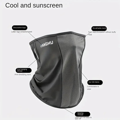 Cycling Masks Headwear Bandana Head Wrap Face Scarf Mask Neck Balaclava Breathable Light Cool Wind Outdoor Hiking Ice Silk Mask