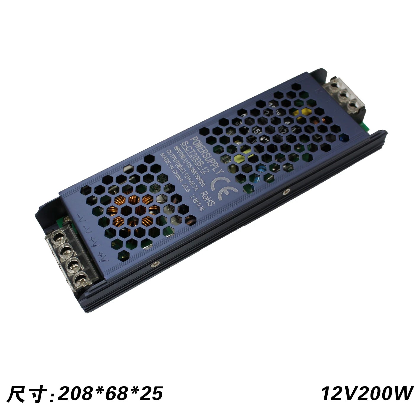DC 12V 24V Switching Power Supply AC175-250V Mute Lighting Transformers 60W 100W 200W 300W 400W LED Light Driver Power Adapter