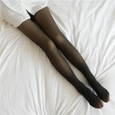 Clearance_Women's Fleece Tights Ladies Warm Winter Tights Leggings Thick Fleece Panty Fake Translucent Pantyhose Thermal Stockin