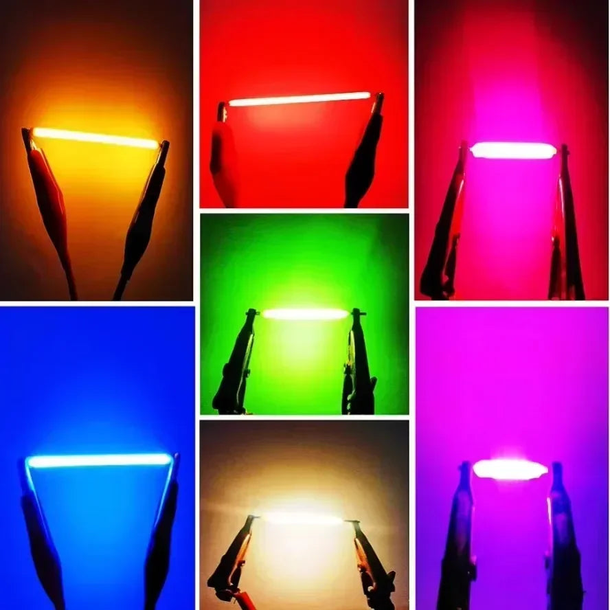 5~100PCS Per Box 3V 38mm LED Filament Multicolour COB Edison Bulb Lamp Incandescent Light Diodes Accessories Holiday Lighting