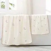 Star Moon Embroidered Luxury Bath Towels (2-Pack)