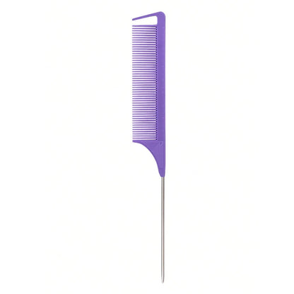 1pc Professional Pointed Tail Hair Comb Salon Cut Comb Styling Stainless Steel Spiked Salon Hair Care Hairdresser Styling Tool