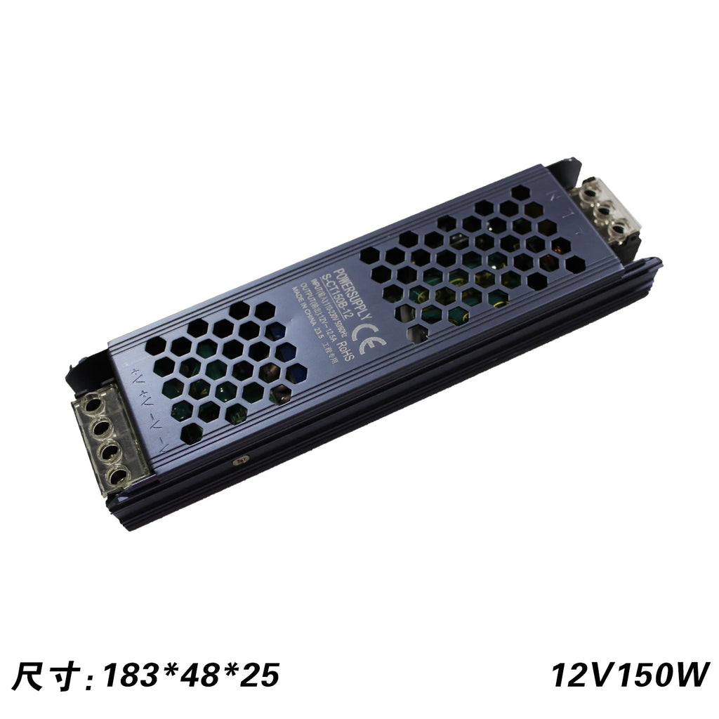 DC 12V 24V Switching Power Supply AC175-250V Mute Lighting Transformers 60W 100W 200W 300W 400W LED Light Driver Power Adapter