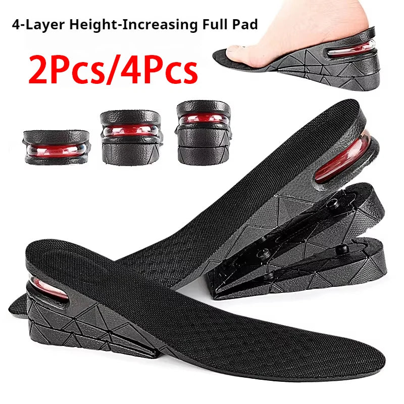 1Pair Height Increase Insole Feet Templates 3/5/7/9cm Variable Height Shoes Insoles Air-Cushioned Shock-Absorbing sports insole