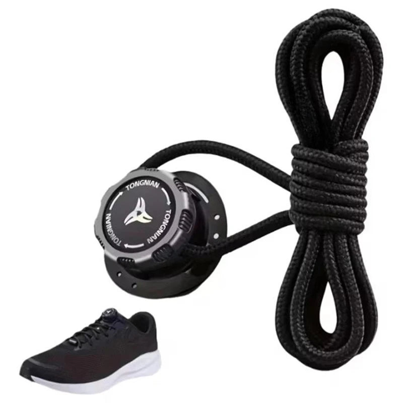 6pcs Set/1 Pair No-Tie Shoe Locks - Rotating Buckles for Sports and Outdoor Shoes - Unisex Quick-Adjust Design - Pre-Installed