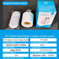 60W E27 Wireless Remote Control Smart Timer Switch Lamp Holder 110V 220V House Multi Light Switch Baby Room Bedroom Timer Switch