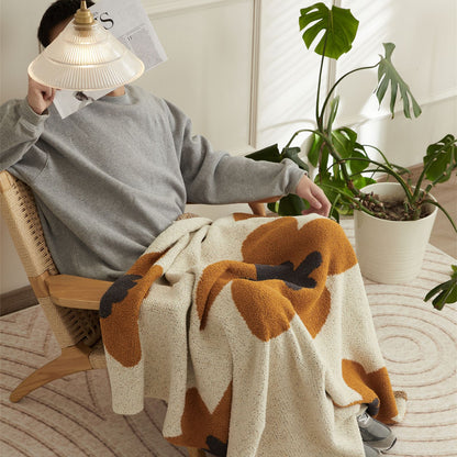 Nordic Floral Velvet Soft Throw