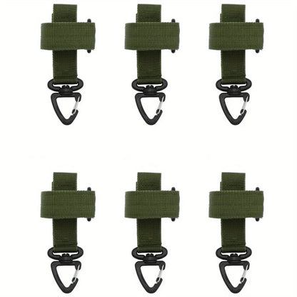 1/3/6 Pcs New Multi-purpose Nylon Gloves Buckle Tactical Glove Hook Safety Clip Outdoor Hiking Climbing Rope Storage Accessories
