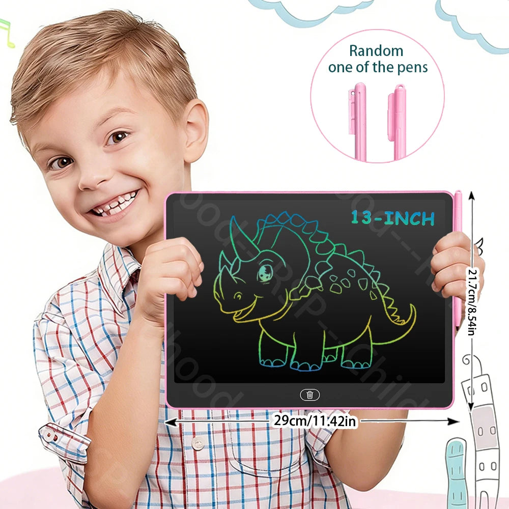 8/11/13/16 Inch LCD Drawing tablet Writing Board Kids Doodle Painting Handwriting Pad Toy for 3 4 5 6 7 8 Years Girls Boys Gifts