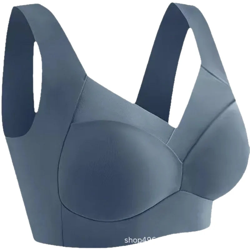 2026 New Women Lace Sport Bras Plus Size Seamless Bra Bralette Backless Lady Brassiere Vest Female Gathers Shock-Proof Wireless