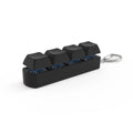 4Keys Finger Button Anti-stress Toys Mechanical Keyboard Keycaps Office Decompression Calming Keychain Gifts for Children Adults
