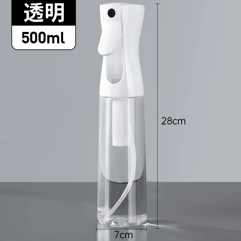 500/300/200ml Hair Spray Bottle Refillable Bottles Continuous Mist Watering Can Automatic Salon Barber Water Sprayer Hair Tools