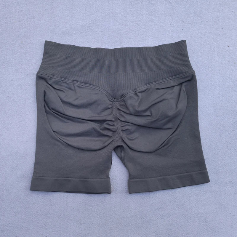 Women Fitness Workout Shorts Yoga High Waist Lift Butt Fitness Shorts Gym Running Sportswear Women Push Up Gym Leggings
