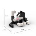 Animal Series 62Pcs MOC Bricks Cat Figires DIY Building Blocks Kids Education Toys For Children Birthday Gift