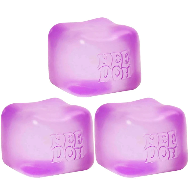 NEW Squishy Cube Fidget Toy –  Stress Relief,  Anxiety &  Focus  Booster, Soft Squeeze, Portable, Kids & Adults Fun, Sensory Toy